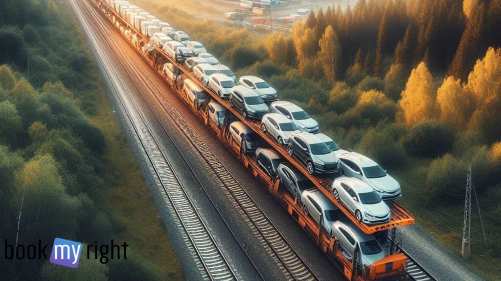 AI Image of cars loaded in train