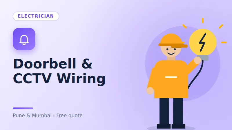 Doorbell & CCTV Wiring in Pune